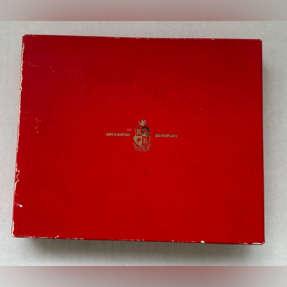 Vintage Reed & Barton 5-Piece Silverplate Serving Set Floral Harlequin Pattern - Picture 3 of 17